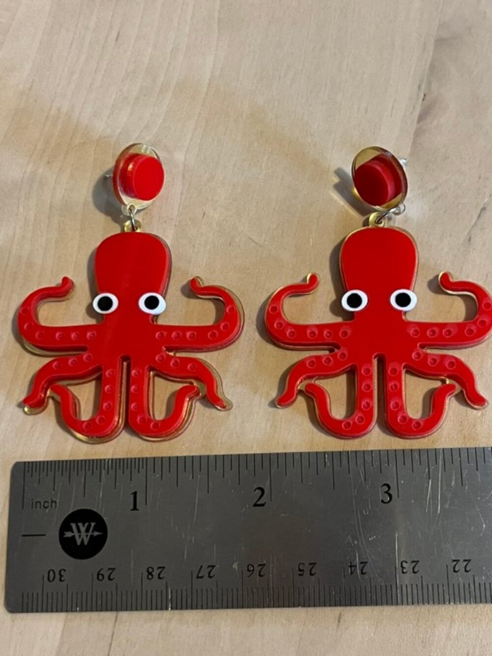 Korean Style Octopus Acrylic Earrings